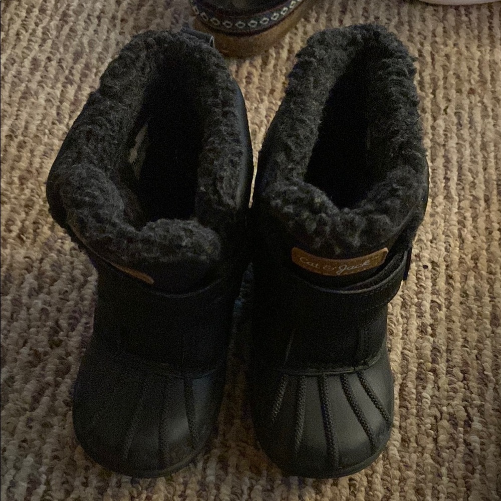 Black Fur-Lined Boots